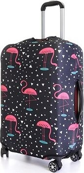 Obal na kufor T-class (plameniaky) Veľkosť L (výška kufra cca 65 cm)