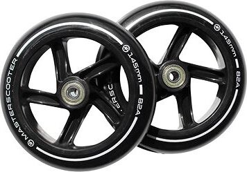 Náhradné kolieska na kolobežky MASTER 145 mm, čierne