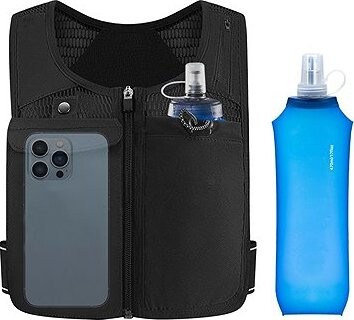 Take it shop Bežecká vesta s úložnými vreckami a reflexnými prvkami, čierna, S/M