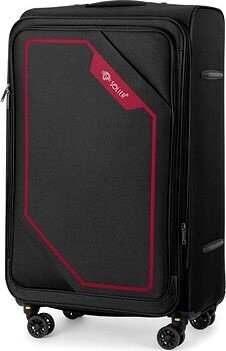 Solier Softflex 2240 stredný mäkký kufor M 23“ čierny/červený