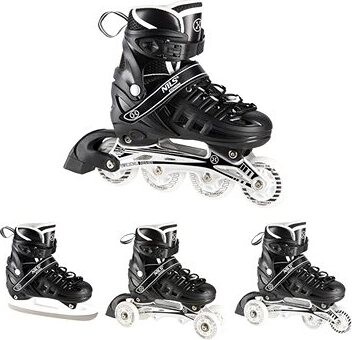 NILS EXTREME Korčule 4 v 1 NH10905.2 S (31 – 34) čierne