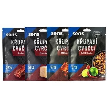 SENS Ochutnávkový balíček svrčkov 4 ks