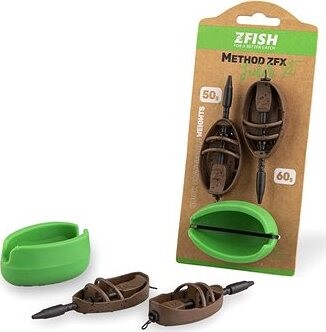 Zfish Sada kŕmidiel Method Feeder Set ZFX 50, 60 g + formička