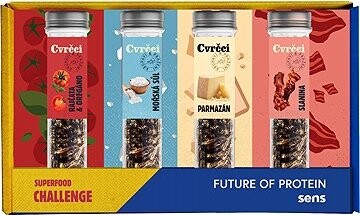 SENS Křupaví cvrčci pro gurmány - Dárkový set 4 chutí