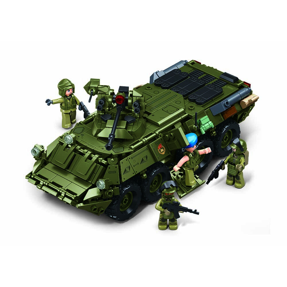 Stavebnica Sluban Model Bricks Bojové vozidlo BTR-80A M38-B1251