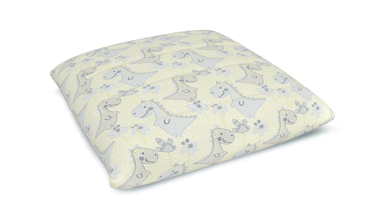 Dětský polštář Lotus Dino 40x40 cm žlutý