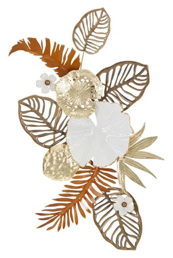 Nástěnná kovová dekorace Bouquet 50,8 cm vícebarevná