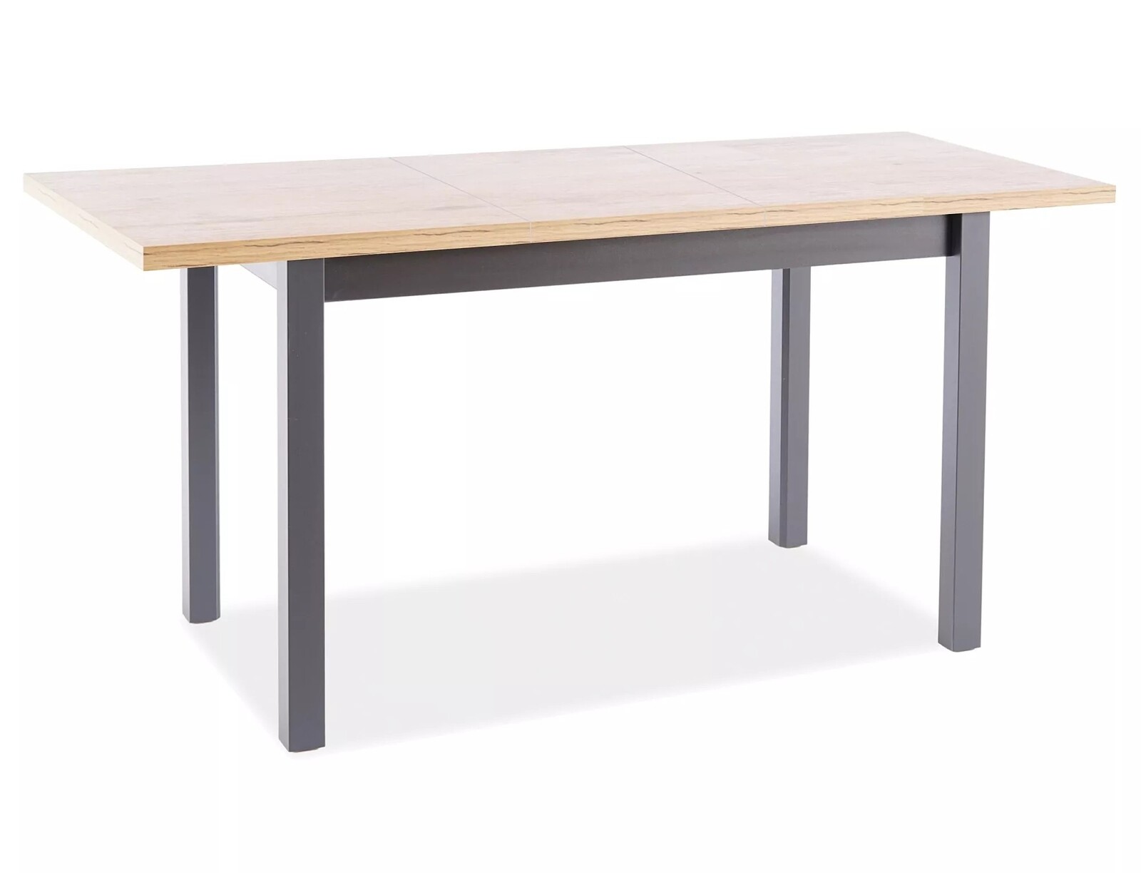 Rozkládací jídelní stůl Adam 120/160 cm dub artisan/černý