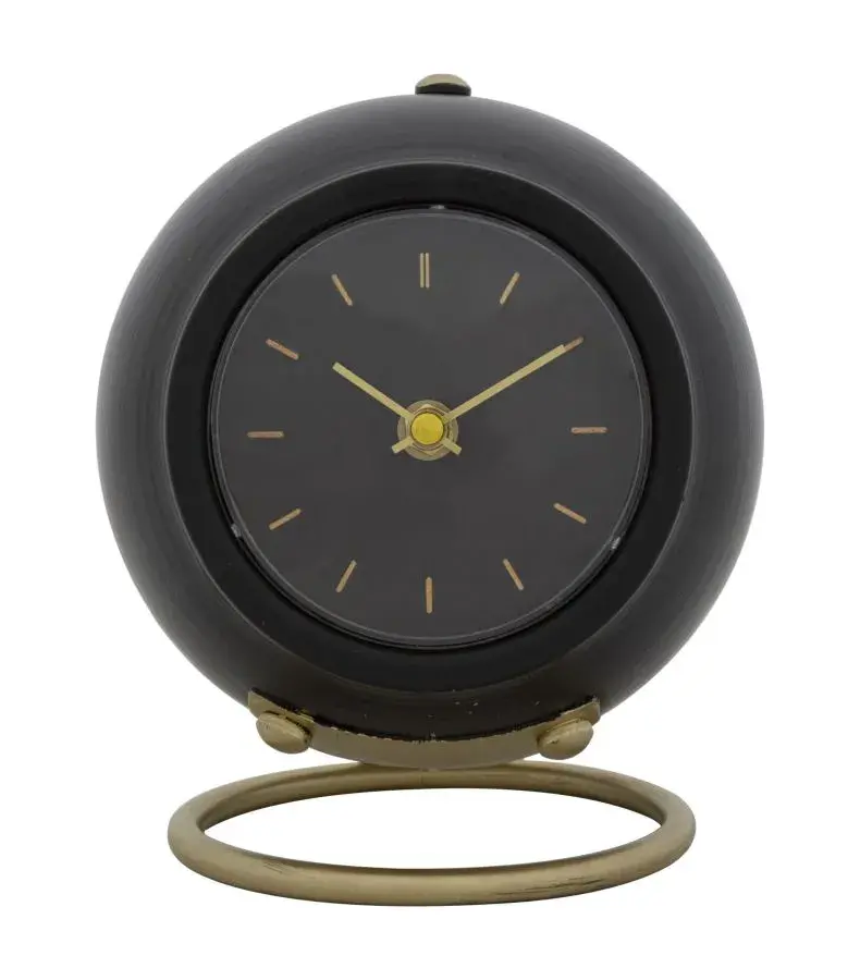 Stolní hodiny Ball 19 cm černé/zlaté