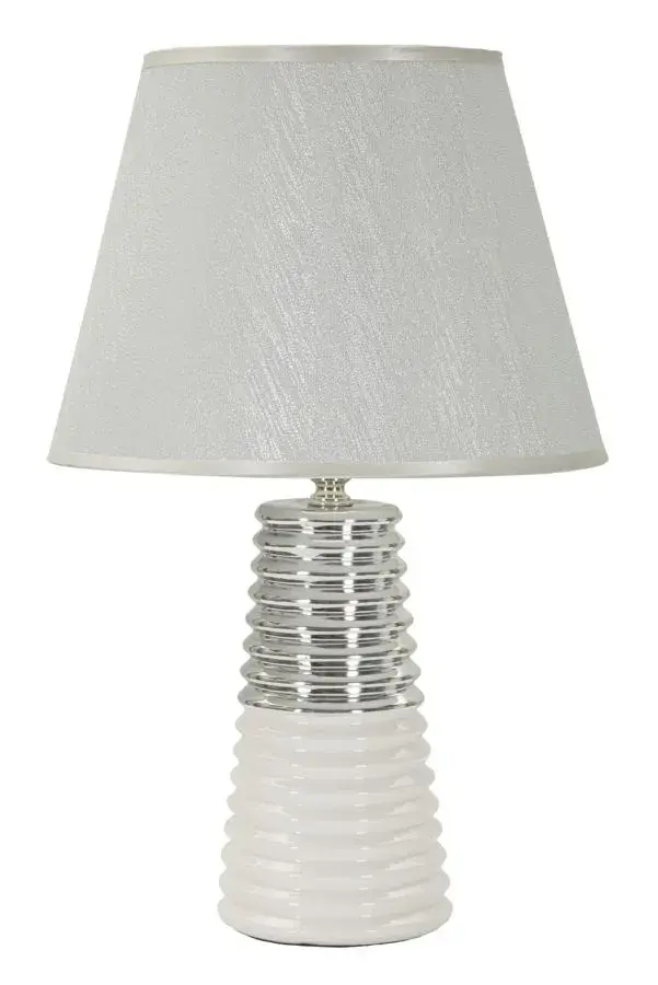Stolní lampa Candela 41 cm stříbrná
