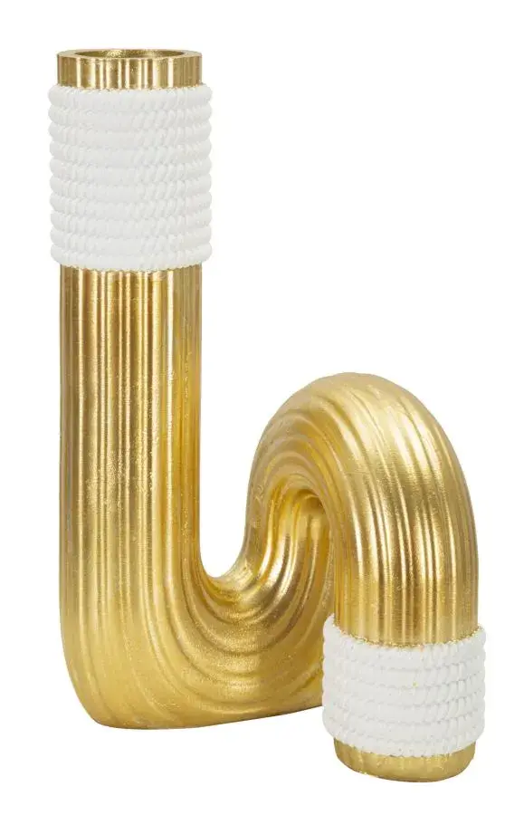 Váza Bann Big 25 cm zlatá/bílá