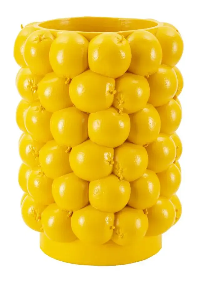 Váza Lemons 28 cm žlutá