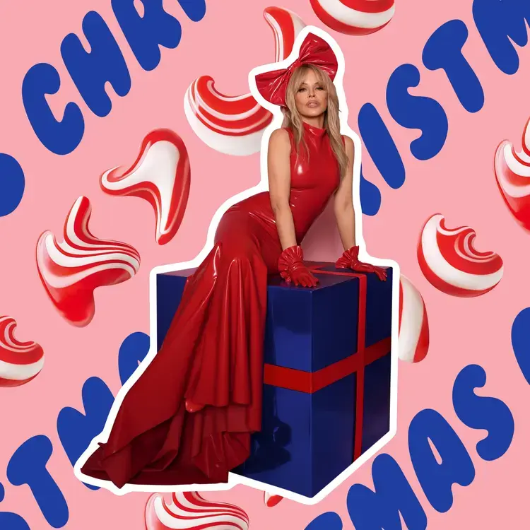 Kylie Christmas (Fully Wrapped) (Pink Marble Vinyl)