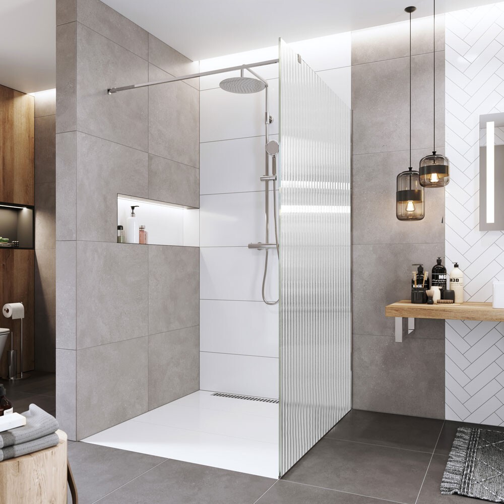 Mereo Sprchová stena WALK IN, Novea, 70x200 cm, chróm ALU, sklo Line CK10600HL