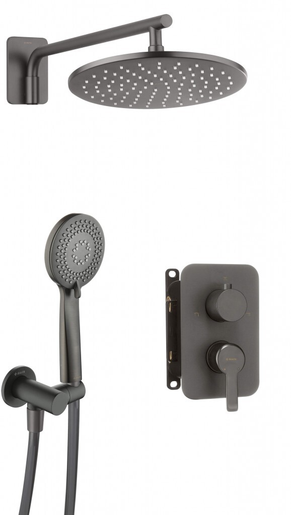 DEANTE DEANTE - Arnika titán - Sprchový set pod omietku, s batériou BOX BXYZDQAM