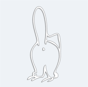 Samolepka na auto kocúr Simon's Cat - čierna, biela Farba: bílá (na tmavé auto)