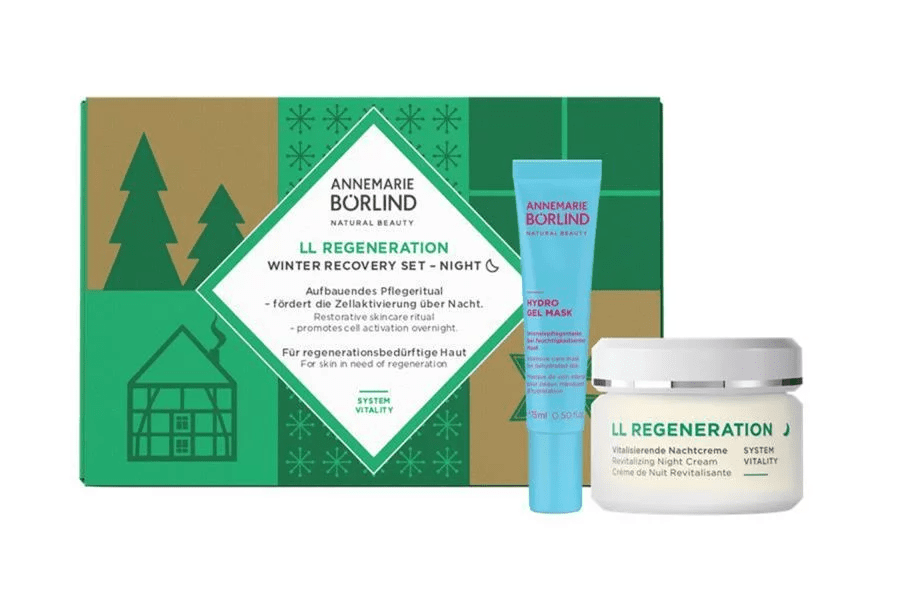 Annemarie Börlind Nočná vianočná sada LL REGENERATION Nočný krém 50ml + hydrogelová maska 15ml ZADARMO 50 ml + 15ml