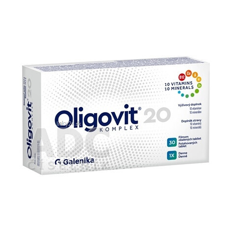 Oligovit 20 KOMPLEX 10 vitamínov a 10 minerálov 30ks