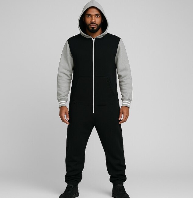 DEF / Jumpsuite Black Grey - XL/2XL