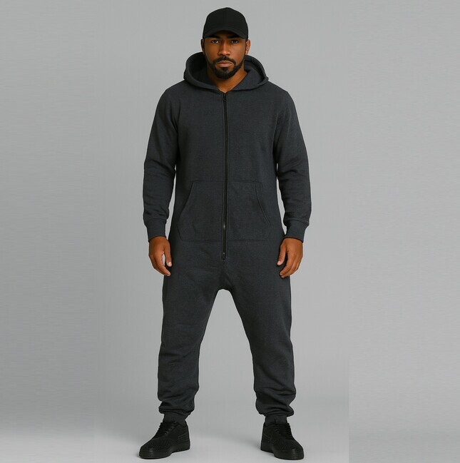 Urban Classics Sweat Jumpsuit Charcoal - M/L