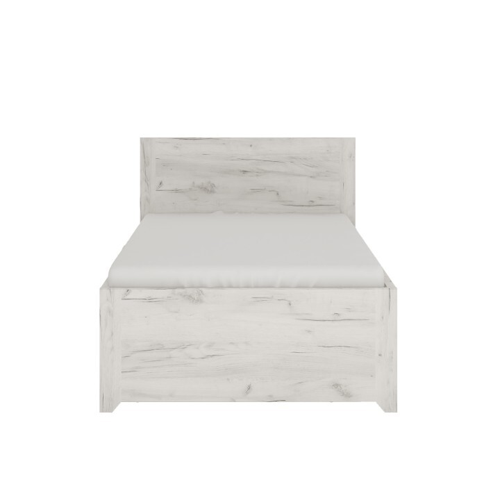 KONDELA Angel Typ 90 3S 90 posteľový rám s úložným priestorom biela / craft