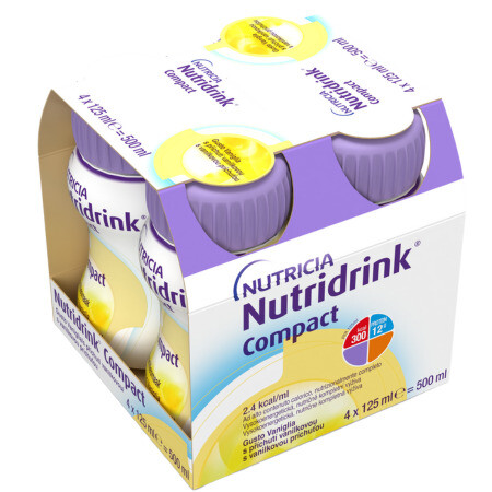 NUTRIDRINK Compact s vanilkovou príchuťou 4 x 125 ml