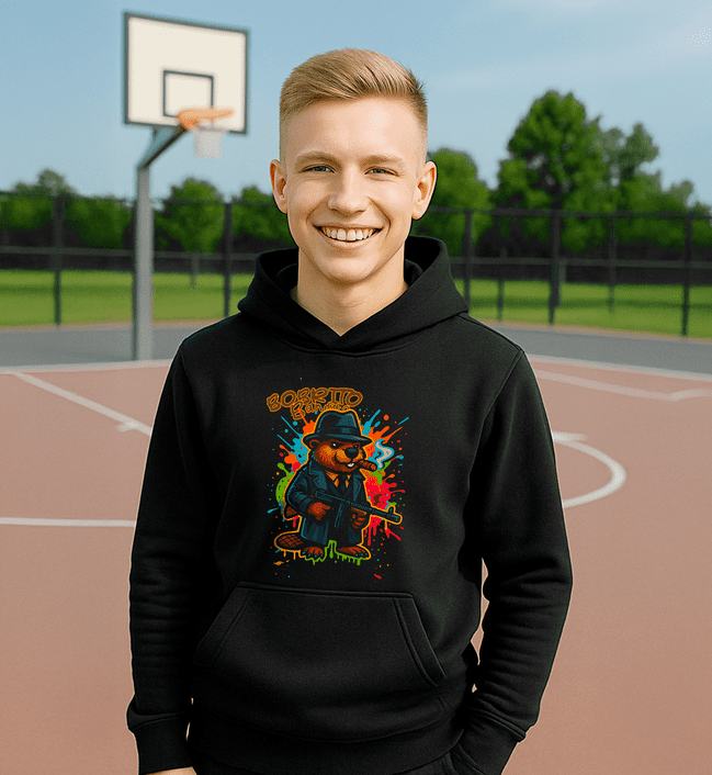 Bobrito Bandito 2 mikina čierna - Italian Brainrot - 5XS (116)