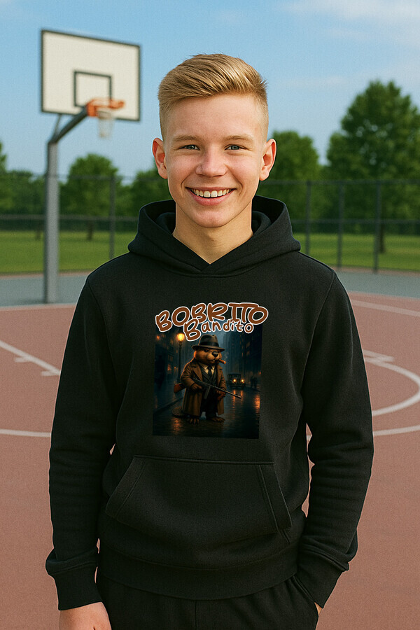 Bobrito Bandito mikina čierna - Italian Brainrot - 5XS (116)