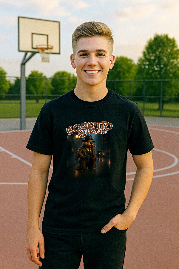 Bobrito Bandito tričko čierne - Italian Brainrot - 5XS (116)