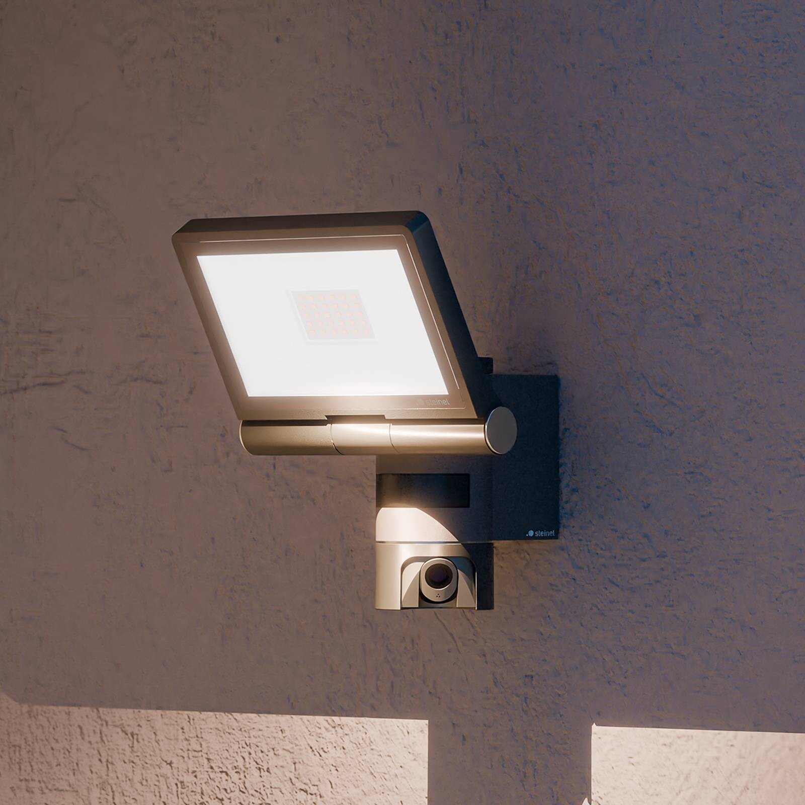 STEINEL LED kamerový reflektor XLED CAM2 SC, antracitová farba, IP44