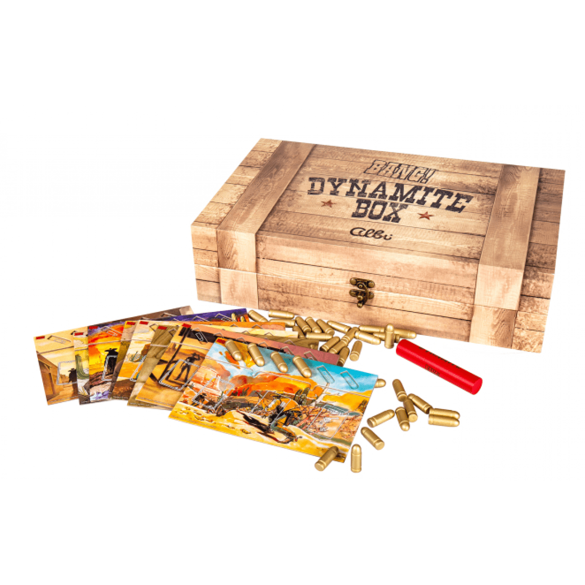 Albi Bang! Dynamite box naplnený s extra komponentmi CZ verzia