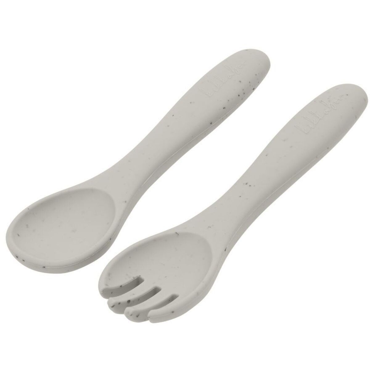 KikkaBoo Príbor 2-dielny Platinum Silicone Sand