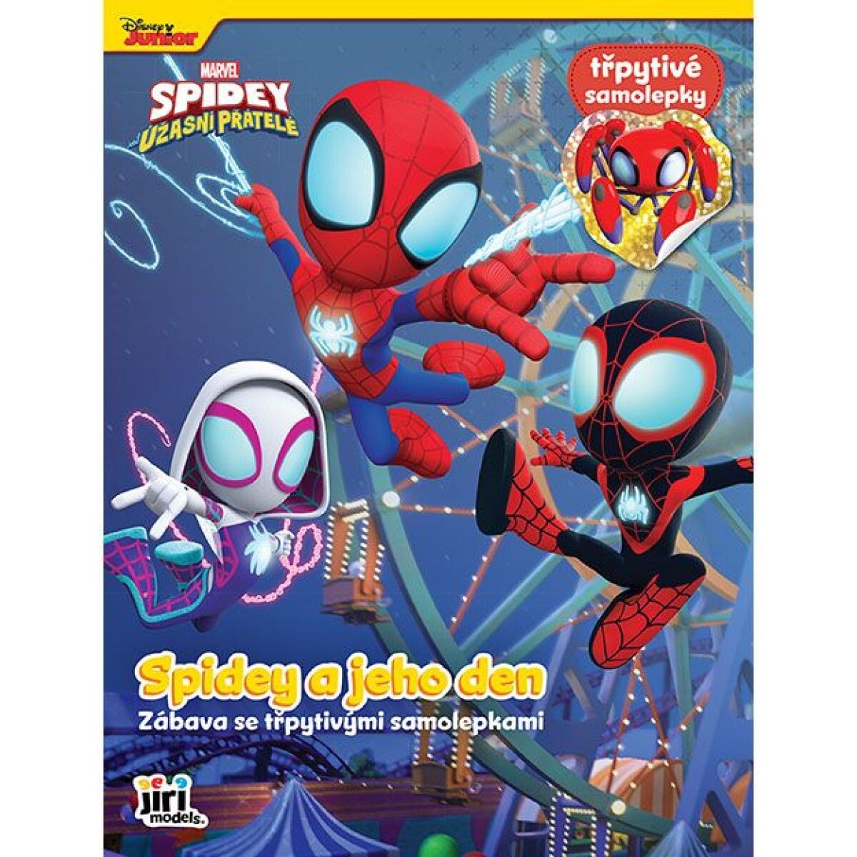 Jiří Models Zábava s trblietavými samolepkami Spidey
