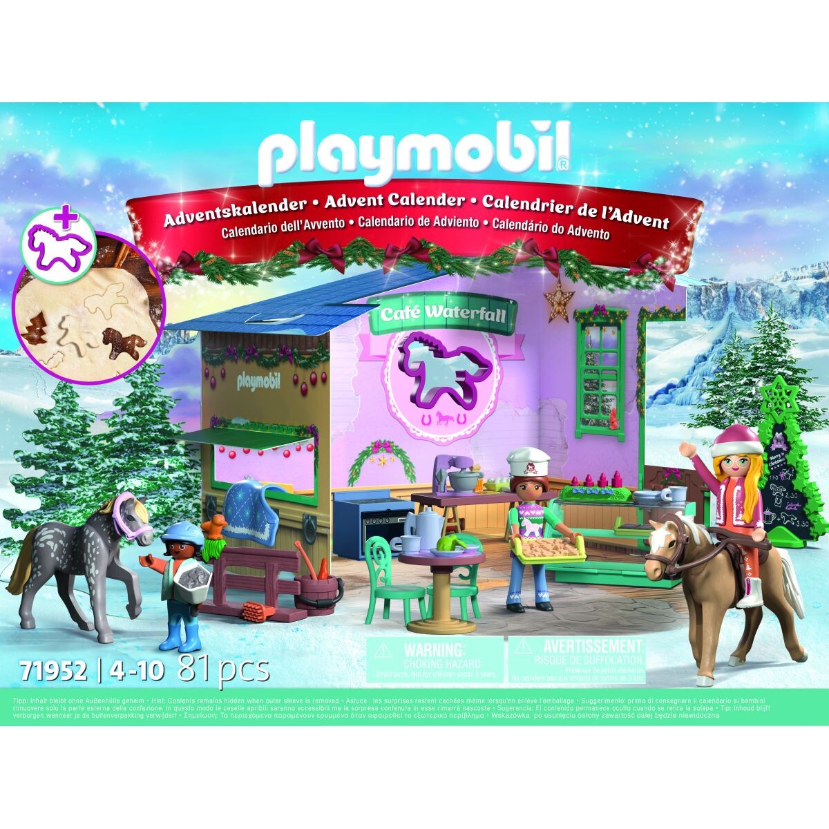 Playmobil P 71952 Adventný kalendár: Vianočné pečenie v jazdeckej kaviarni