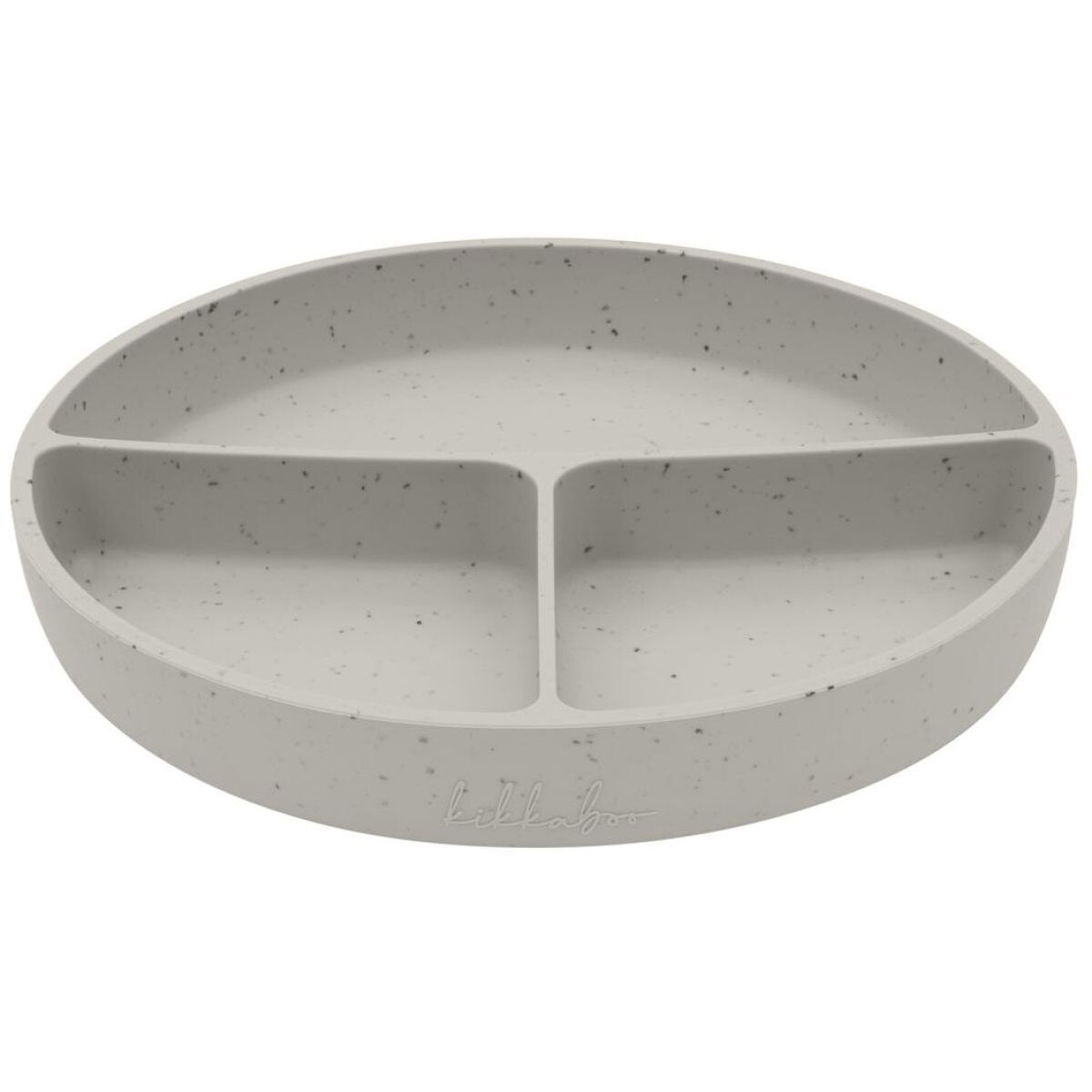 KikkaBoo Tanier delený s prísavkou Platinum Silicone Sand