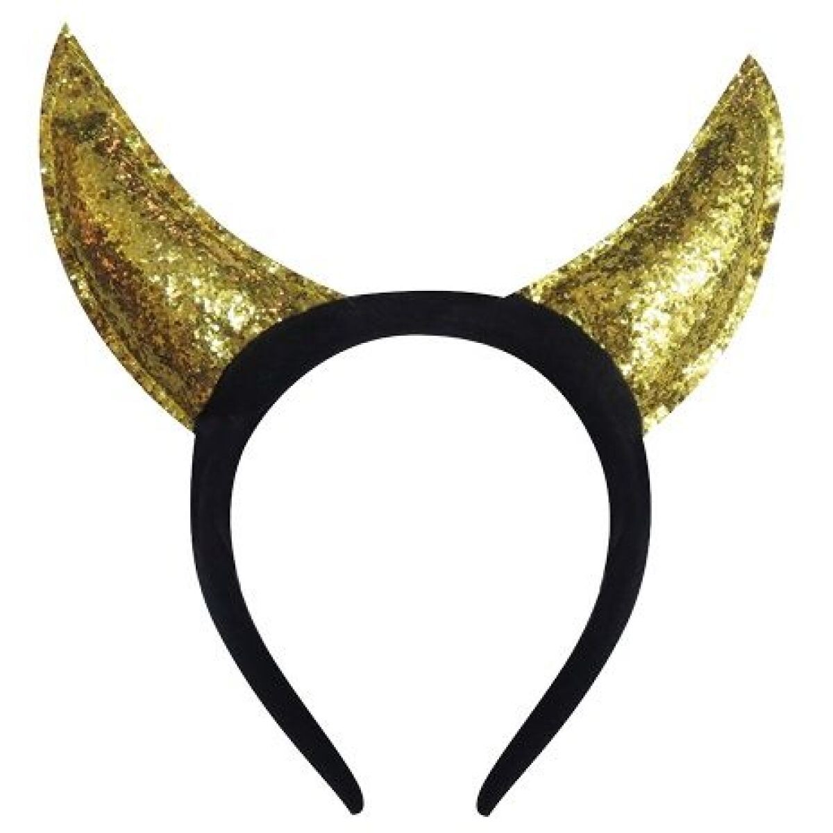 Čelenka s trblietkami Zlatá čelenka Diablové rohy