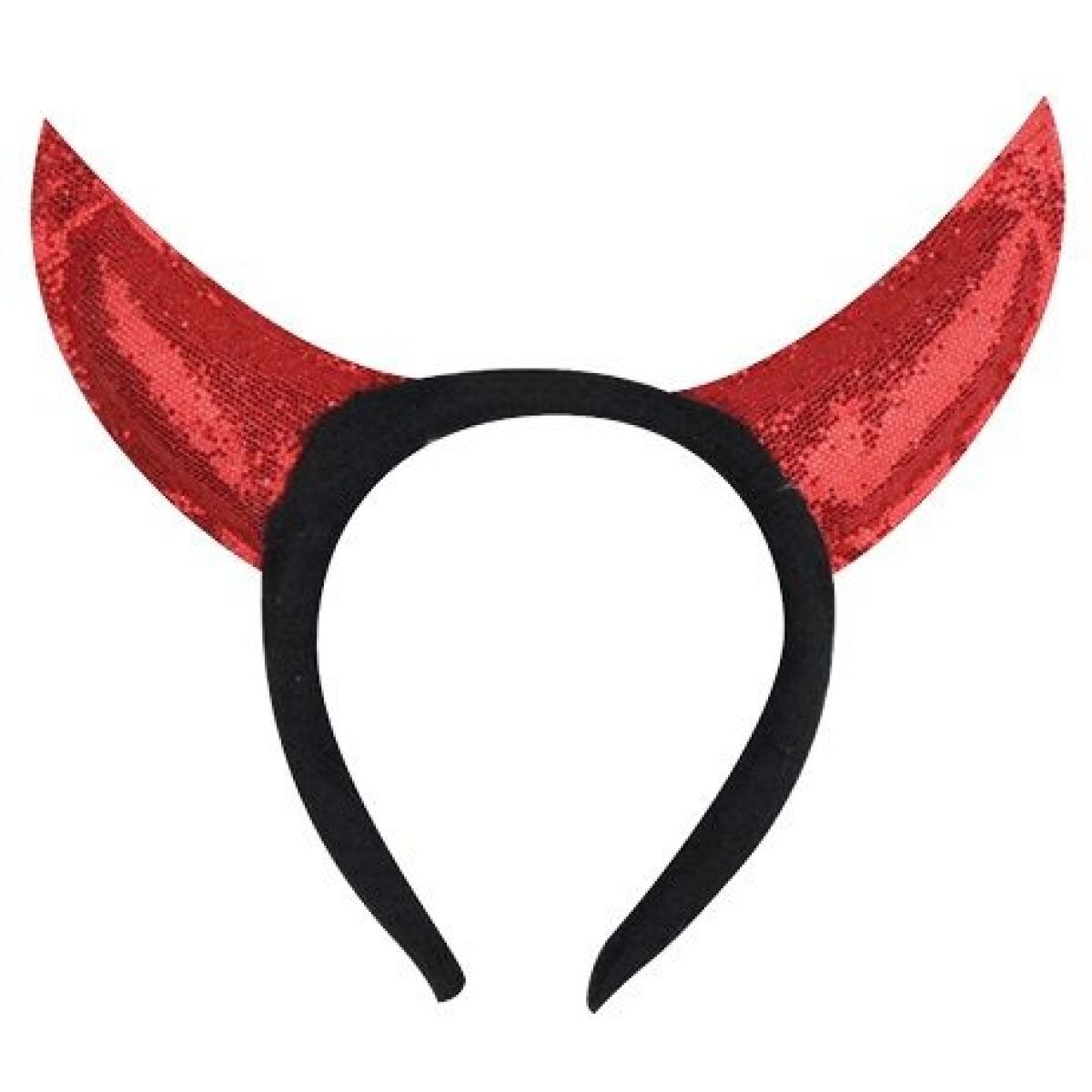 Čelenka s trblietkami Červená čelenka Diablové rohy