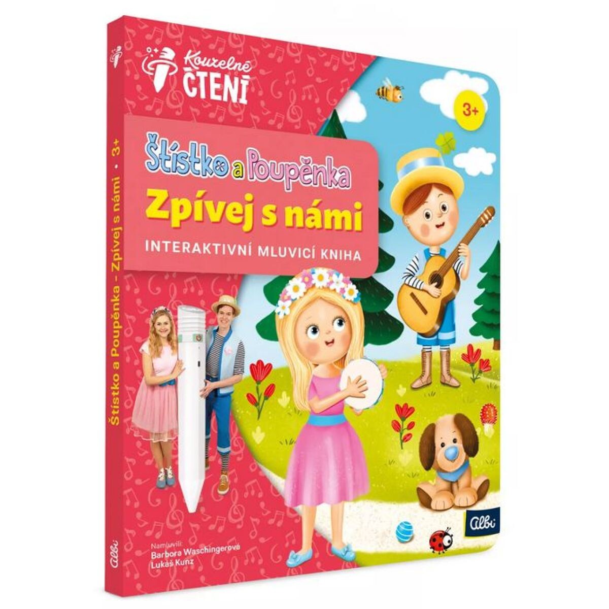 Albi Kúzelné čítanie Kniha Štístko a Poupěnka - Spievaj s nami