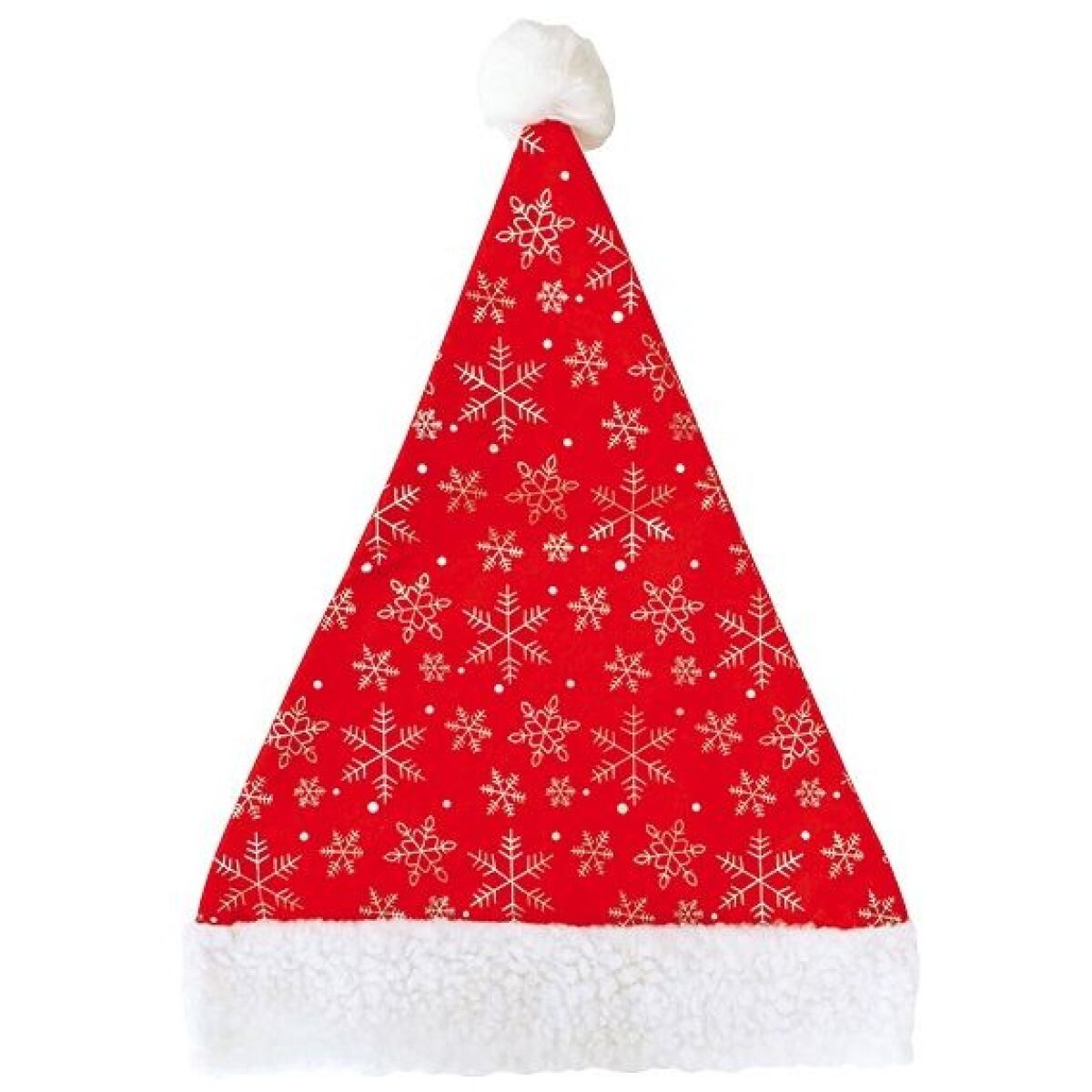 Anděl Přerov Mikulášská čapica so striebornými vločkami 38x30 cm