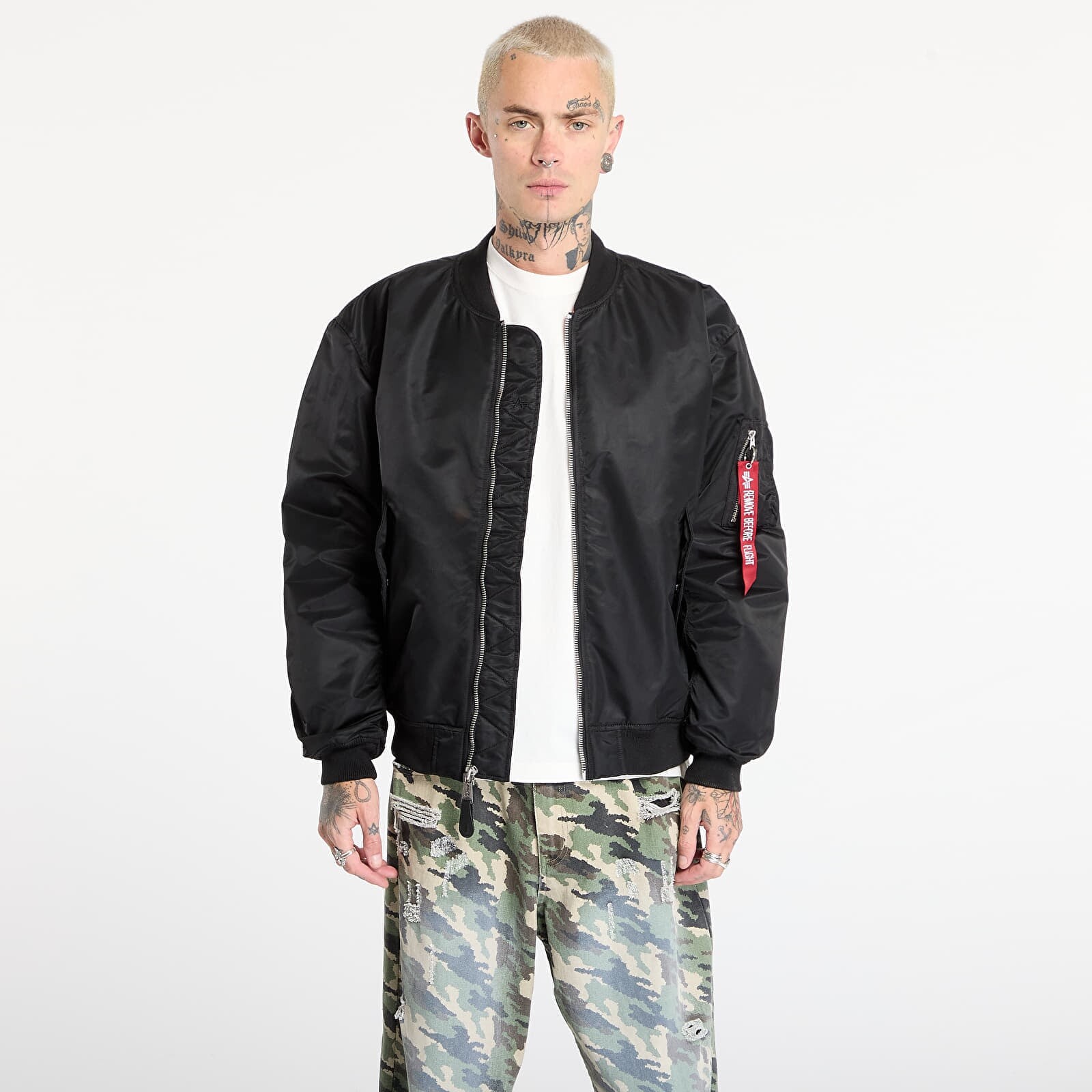 Bunda Alpha Industries MA-1 CS Black/Black XL
