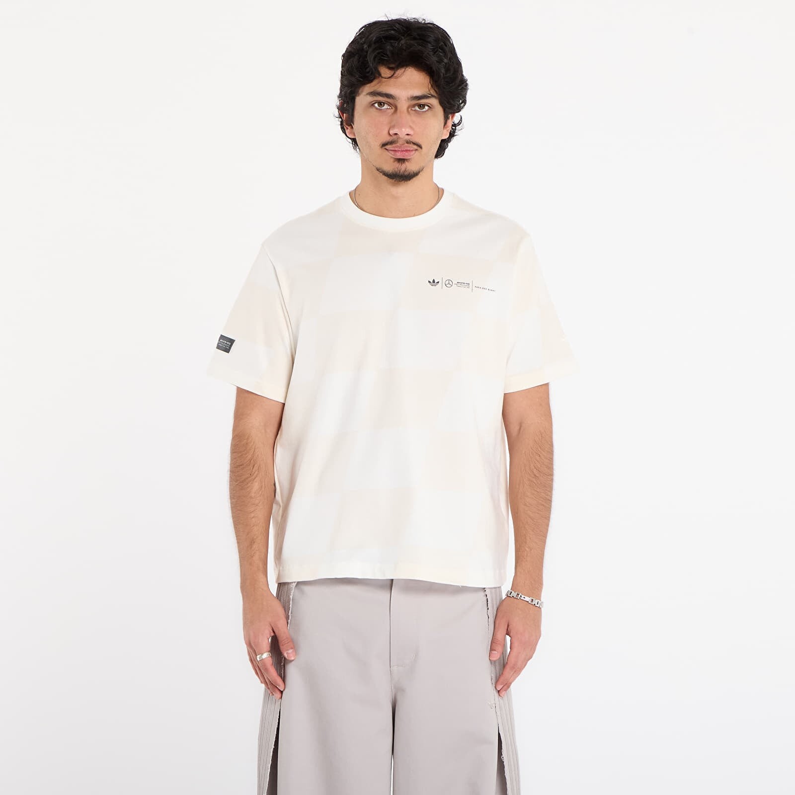 Tričko adidas x Bad Bunny x Mercedes - AMG Petronas Formula One Team Racing Tee Core White/ Core White XXL