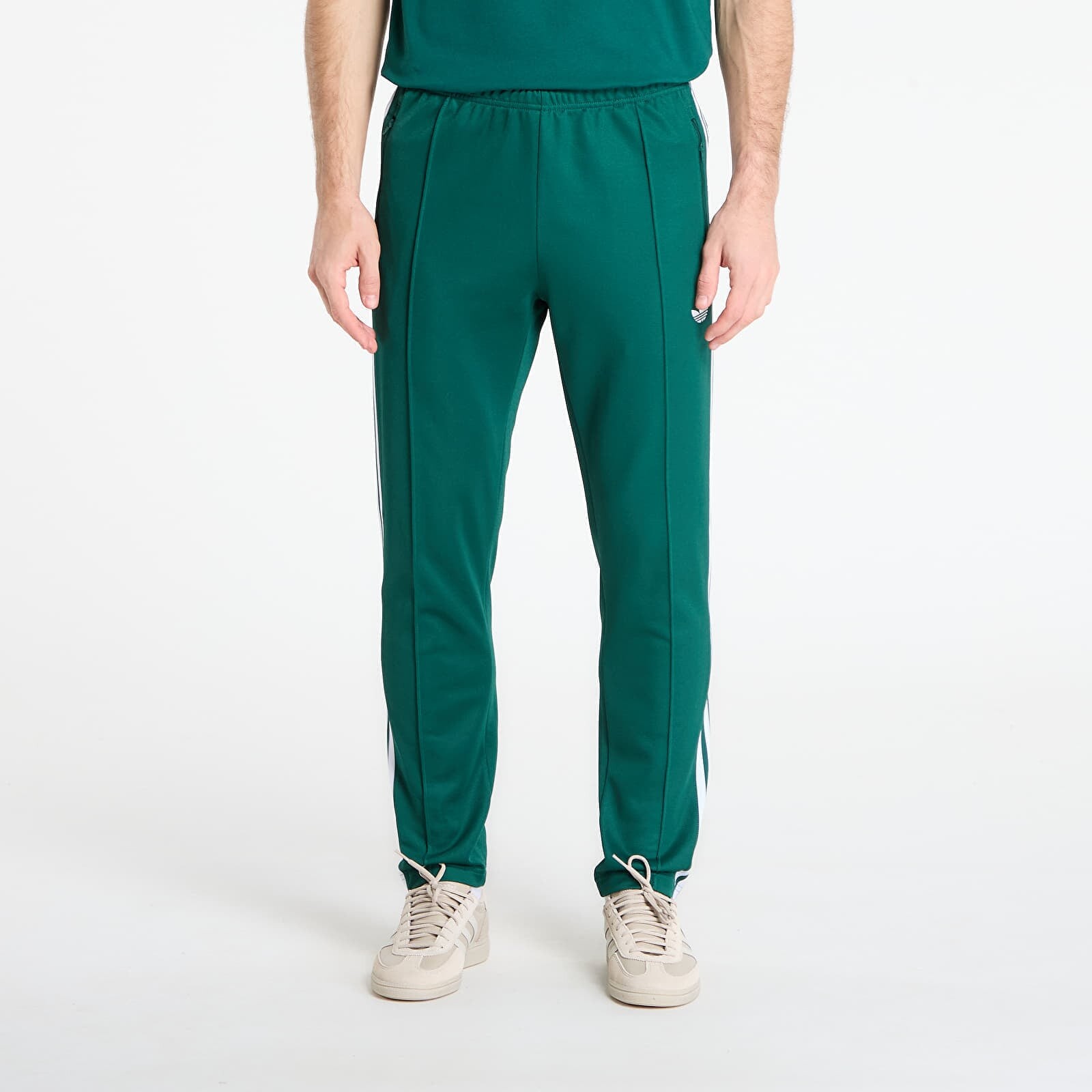 Tepláky adidas Beckenbauer Track Pants Collegiate Green/ White XL