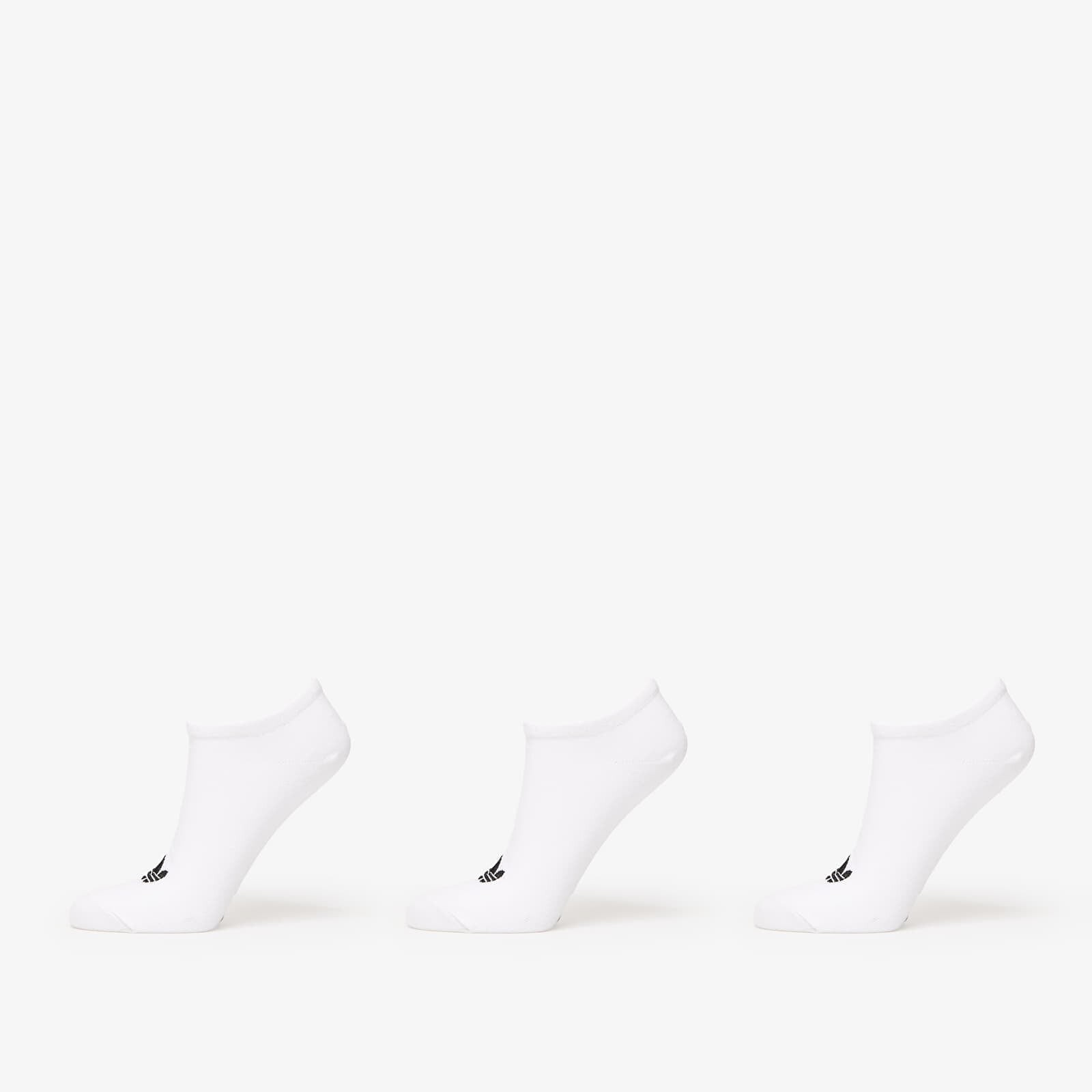 Ponožky adidas Liner Socks 3-Pack White/ Medium Grey Heather/ Black M