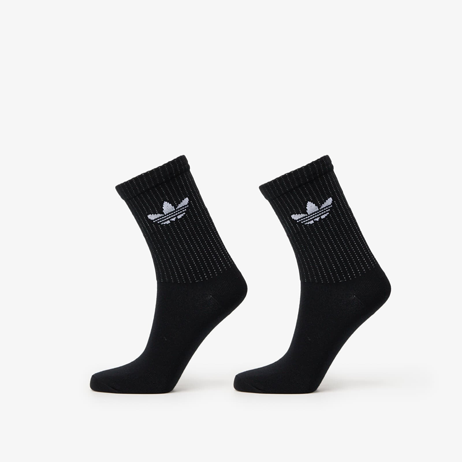 Ponožky adidas Reflective Crew Socks 2-Pack Black/ Reflective Silver/ Putty Mauve M