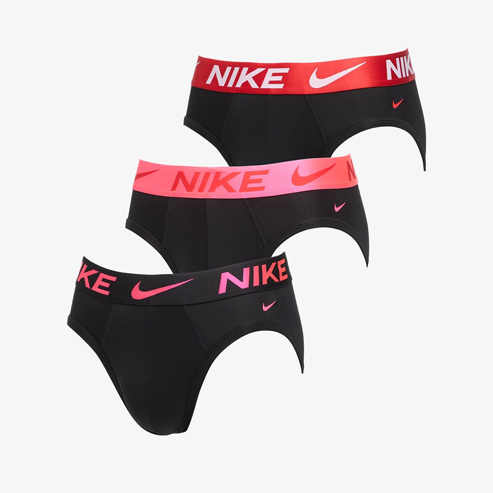 Boxerky Nike Hip Brief 3-Pack Black L