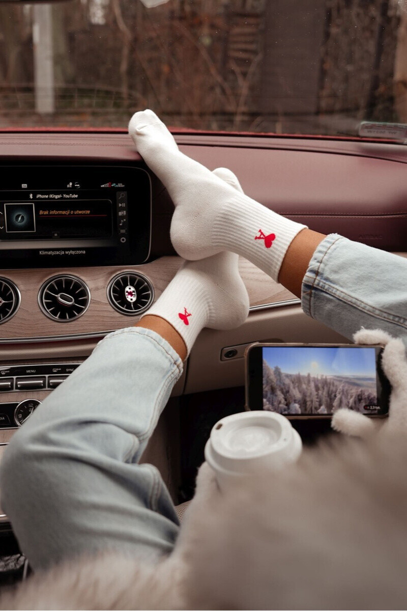 Dámske ponožky Milena Amor Ecru