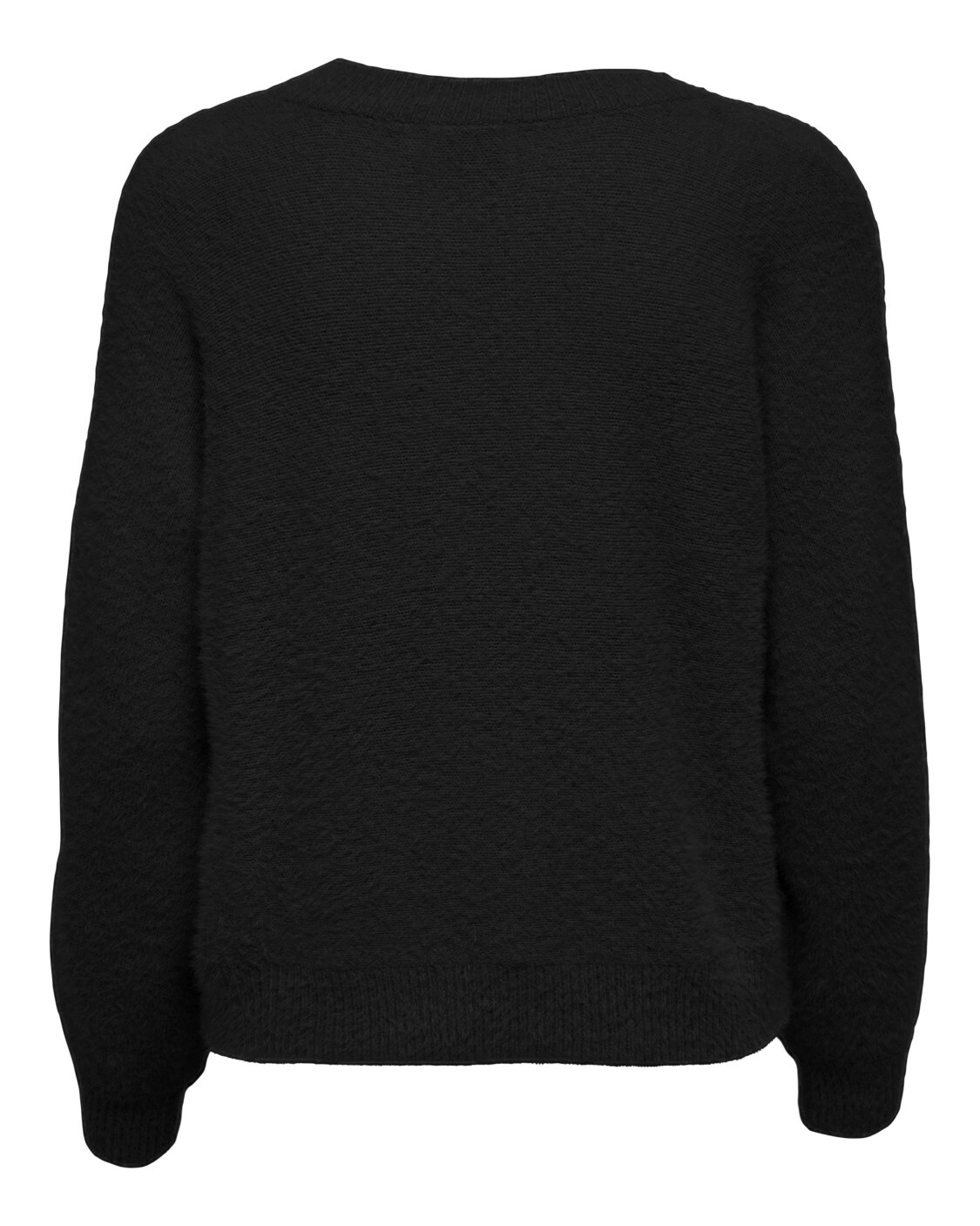 Čierny sveter Only s výstrihom do V