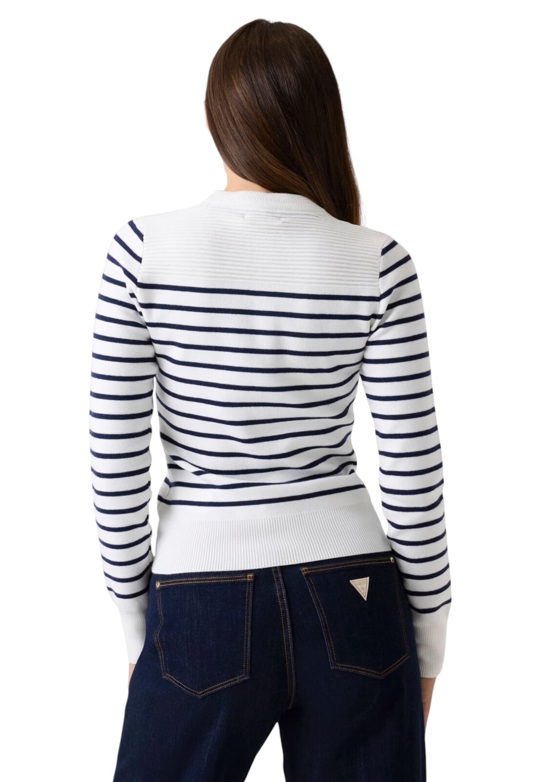 Dámsky pruhovaný sveter Guess