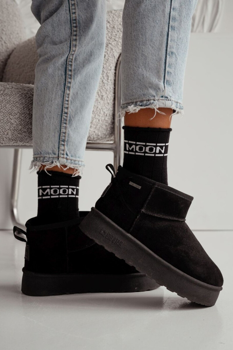 Dámske ponožky Milena Polfrotte MOON čierne