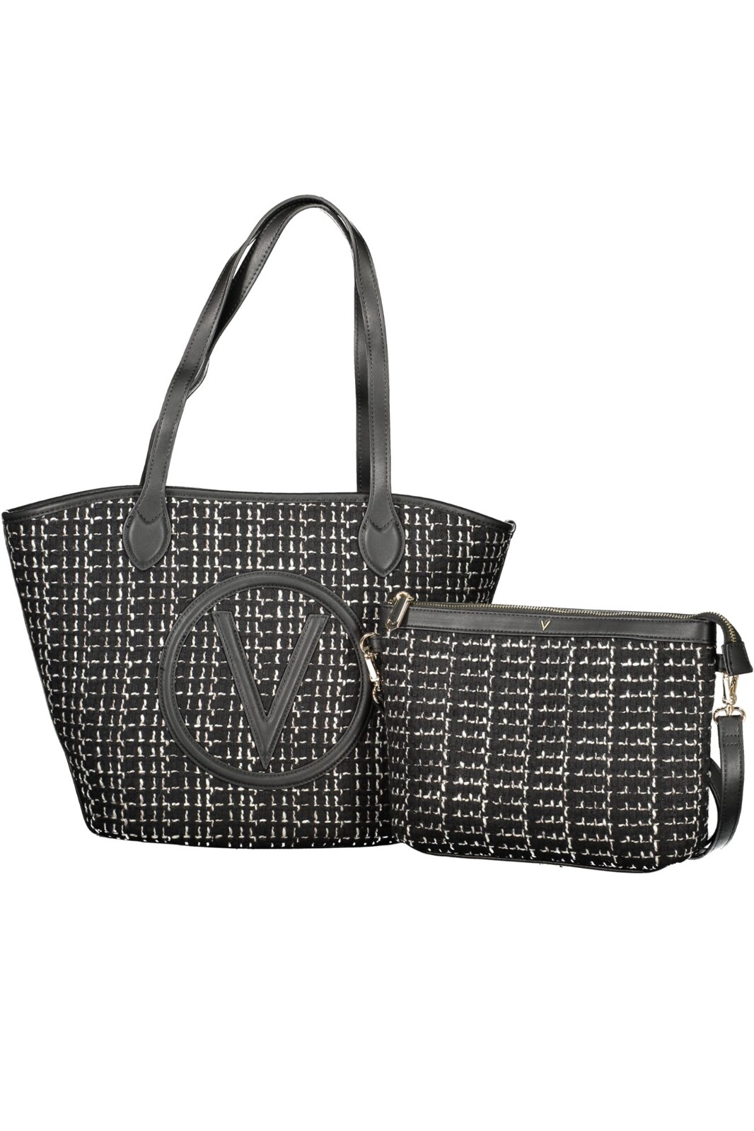 Čierna kabelka s malou taškou